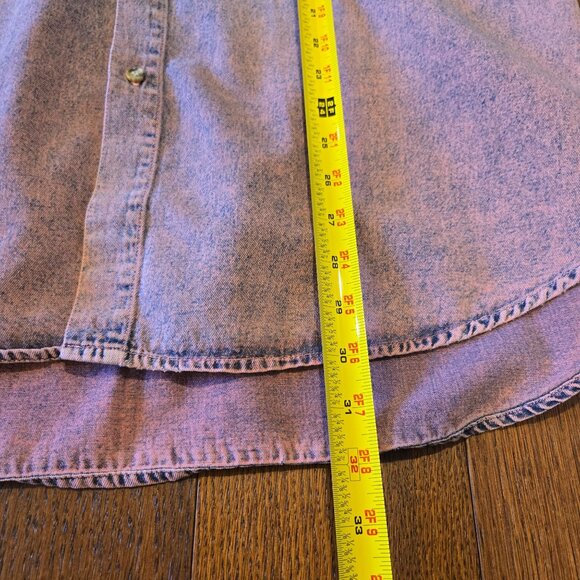 Vintage Greatland Apparel Cotton Acid Wash Button Front Shirt Men's XL - Picture 6 of 8